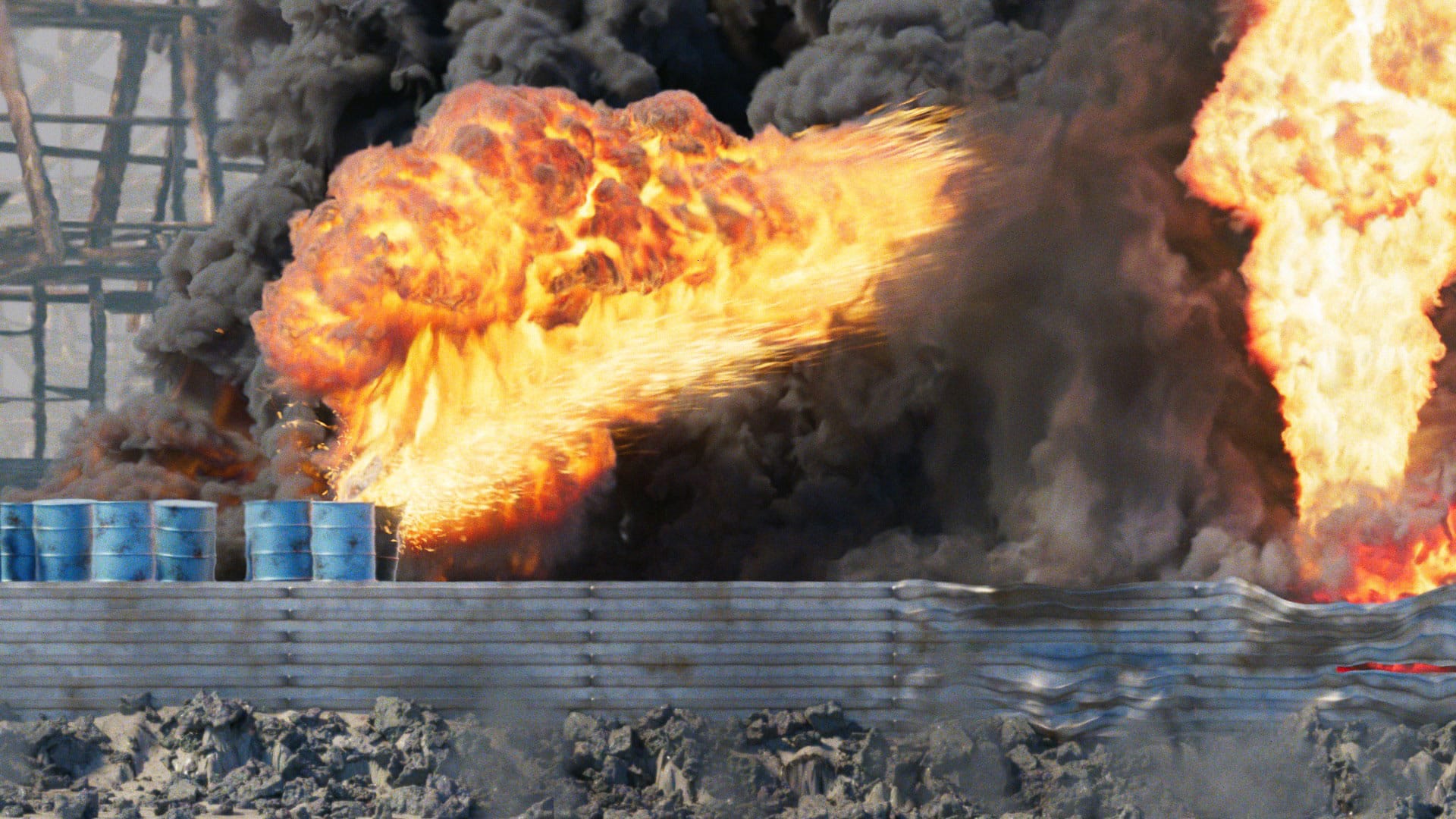 Art Directing Explosions using Axiom in Houdini